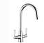 Picture of Rangemaster: Rangemaster Aquaclassic 2 TAC2 CM/WH Chrome Tap with White Handles