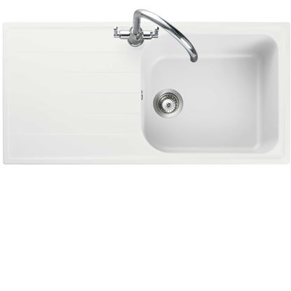 Picture of Rangemaster: Rangemaster Amethyst AME1051 Crystal White Igneous Sink