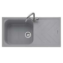 Picture of Caple Veis 100 Pebble Grey Granite Sink
