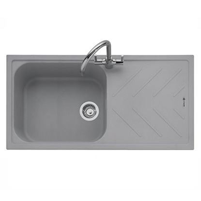 Picture of Caple: Caple Veis 100 Pebble Grey Granite Sink