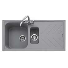 Picture of Caple Veis 150 Pebble Grey Granite Sink