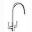 Picture of Rangemaster: Rangemaster Aquaclassic 2 TAC2BF/BF Brushed Tap with Brushed Handles
