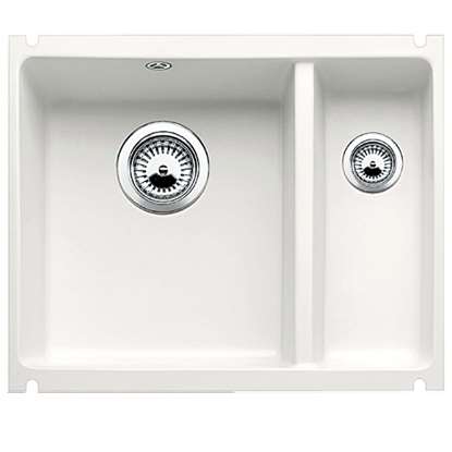 Picture of Blanco: Blanco Subline 350/150-U Crystal White Ceramic Sink