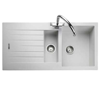 Picture of Rangemaster: Rangemaster Andesite AND1052 Crystal White Igneous Sink