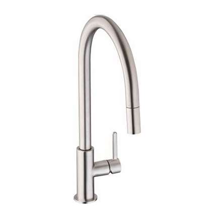Picture of Abode: Abode Althia Pull Out Brushed Nickel Tap AT1261