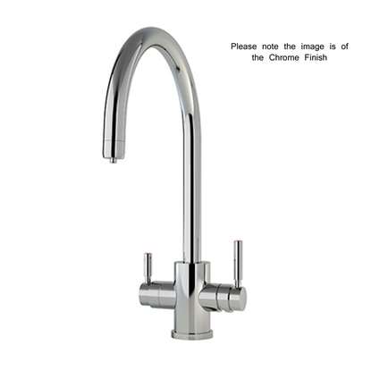 Picture of Perrin & Rowe: Perrin & Rowe Phoenix 3 in 1 C Spout Pewter Tap