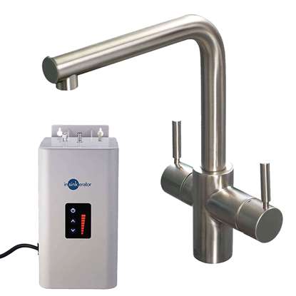 Picture of InSinkErator: InSinkErator 3N1 Brushed Steel Steaming Hot Water Tap Pack