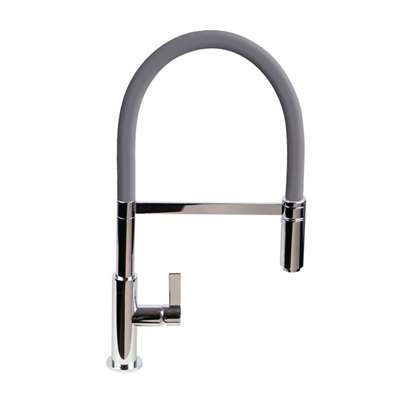 Picture of The 1810 Company: The 1810 Company Spirale Chrome And Anthracite Flexible Spout Tap