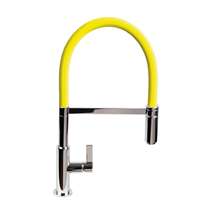 Picture of The 1810 Company Spirale Chrome And Yellow Flexible Spout Tap