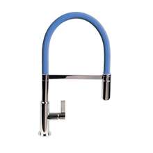 Picture of The 1810 Company Spirale Chrome And Mid Blue Flexible Spout Tap