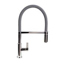 Picture of The 1810 Company Spirale Brushed And Anthracite Flexible Spout Tap