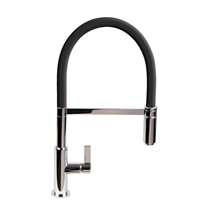 Picture of The 1810 Company Spirale Brushed And Black Flexible Spout Tap
