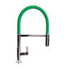 Picture of The 1810 Company Spirale Brushed And Green Flexible Spout Tap
