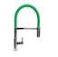 Picture of The 1810 Company: The 1810 Company Spirale Brushed And Green Flexible Spout Tap