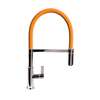 Picture of The 1810 Company Spirale Brushed And Orange Flexible Spout Tap