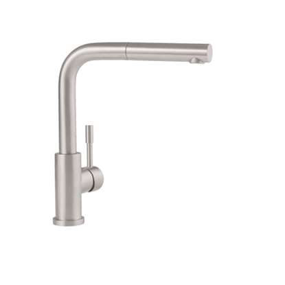 Picture of Villeroy & Boch: Villeroy & Boch Steel Shower Monobloc Pull Out Tap