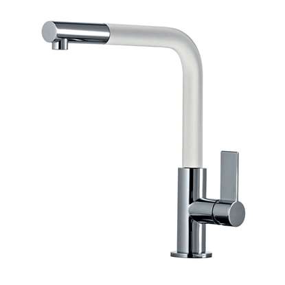 Picture of Clearwater: Clearwater Auriga White And Chrome Pull Out Tap