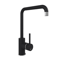 Picture of The 1810 Company Cascata Square Chrome And Black Tap