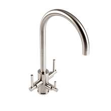 Picture of The 1810 Company Curvato Trio Brushed Steel Filter Tap