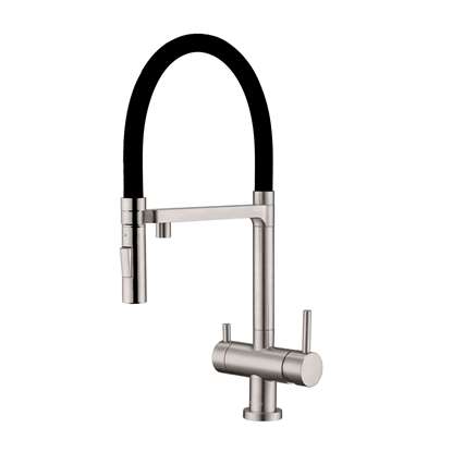 Picture of Clearwater: Clearwater Bellatrix Brushed Nickel And Black Filter Tap