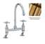Picture of Clearwater: Clearwater Cottage Bridge Brushed Bronze Tap