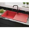 Picture of Clearwater Carina D100L Poppy Granite Sink