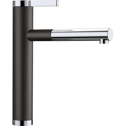 Picture of Blanco: Blanco Linee-S Pull Out Black Tap