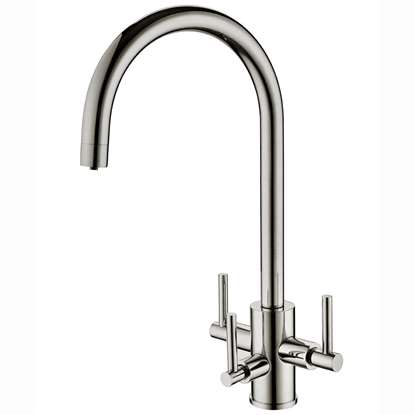 Picture of Clearwater: Clearwater Stella 3 in 1 Brushed Nickel Filter Tap