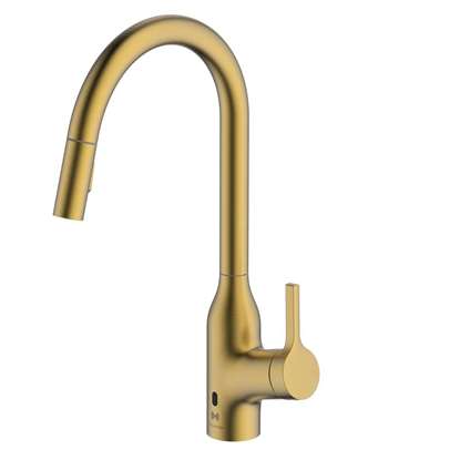 Picture of Clearwater: Clearwater Amelio Sensor Pull Out Brushed Brass Tap