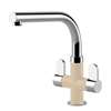 Picture of Clearwater Miram Chrome and Moonstone Tap