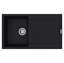Picture of Clearwater: Clearwater Carina D100S Nero Granite Sink