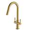 Picture of Clearwater: Clearwater Topaz J Twist & Spray Brushed Brass Tap