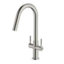 Picture of Clearwater Topaz J Twist & Spray Brushed Nickel Tap