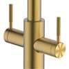 Picture of Clearwater Topaz U Twist & Spray Brushed Brass Tap