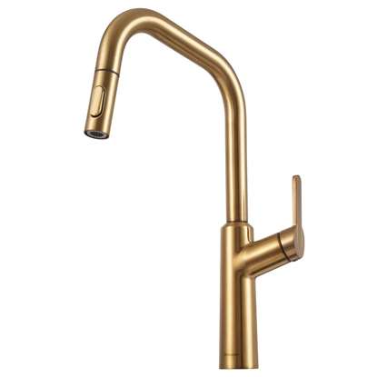 Picture of Clearwater: Clearwater Santor Pull Out Brushed Brass Tap