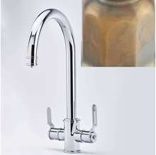 Picture of Perrin & Rowe Armstrong 3 in 1 Instant Hot Aged Brass Tap