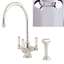 Picture of Perrin & Rowe: Perrin and Rowe Phoenician Filter Polished Nickel Tap With Rinse
