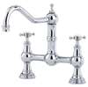 Picture of Perrin & Rowe Provence Crosshead Chrome Tap