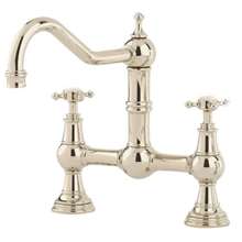 Picture of Perrin & Rowe Provence Crosshead Polished Nickel Tap