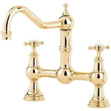 Picture of Perrin & Rowe Provence Crosshead Gold Tap
