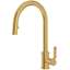Picture of Perrin & Rowe: Perrin & Rowe Armstrong Pull Out Spray Satin Brass Tap