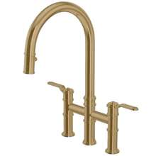 Picture of Perrin & Rowe Armstrong Bridge Pull Out Spray Aged Brass Tap