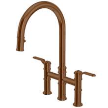 Picture of Perrin & Rowe Armstrong Bridge Pull Out Spray English Bronze Tap