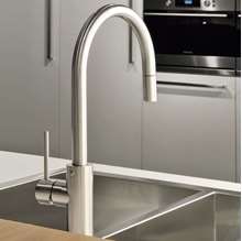 Picture of Gessi Oxygen 20573 Pull Out Brushed Nickel Tap
