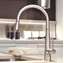 Picture of Gessi: Gessi Just 20577 Pull Out Brushed Nickel Tap