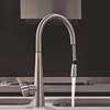 Picture of Gessi Just 20577 Pull Out Brushed Nickel Tap