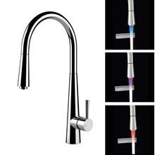 Picture of Gessi Just 20578 LED Lights Pull Out Chrome Tap