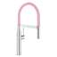 Picture of Grohe: Grohe Essence Professional Pull-Out Chrome & Pink Tap