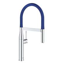 Picture of Grohe Essence Professional Pull-Out Chrome & Blue Tap