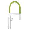 Picture of Grohe Essence Professional Pull-Out Chrome & Green Tap